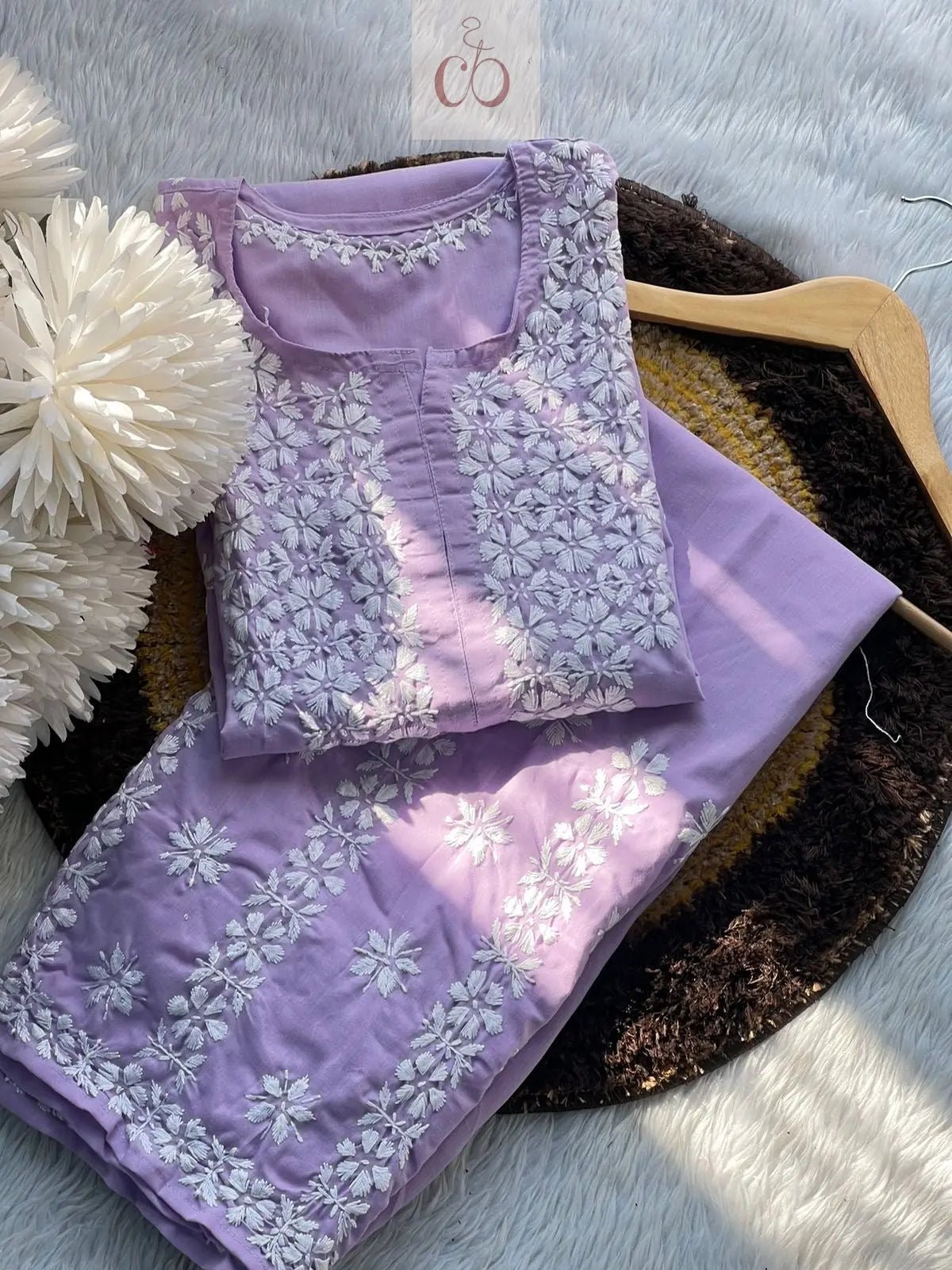 Heavy Cotton plazzo Combo ( Deepa Special) - Chikankari official
