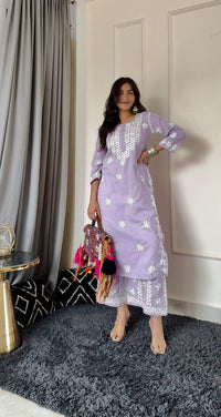 Heavy Cotton plazzo Combo ( Deepa Special) - Chikankari official