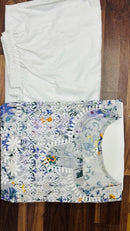Heavy Cotton With Digital Print Chikankari Embroidery Work Combo - Chikankari official