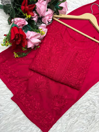 Heavy Daman Handwork Co - ord Set - Chikankari official