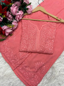Heavy Daman Handwork Co - ord Set - Chikankari official