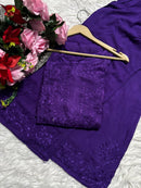 Heavy Daman Handwork Co - ord Set - Chikankari official