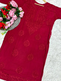 Heavy Daman Handwork Co - ord Set - Chikankari official