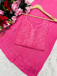 Heavy Daman Handwork Co - ord Set - Chikankari official