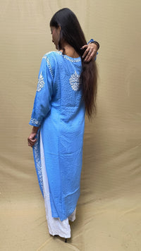 Heavy Daman Modal Cotton Kurti - Chikankari official