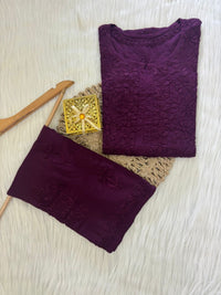 Heavy Daman Modal ( Set Achal Special ) - Chikankari official