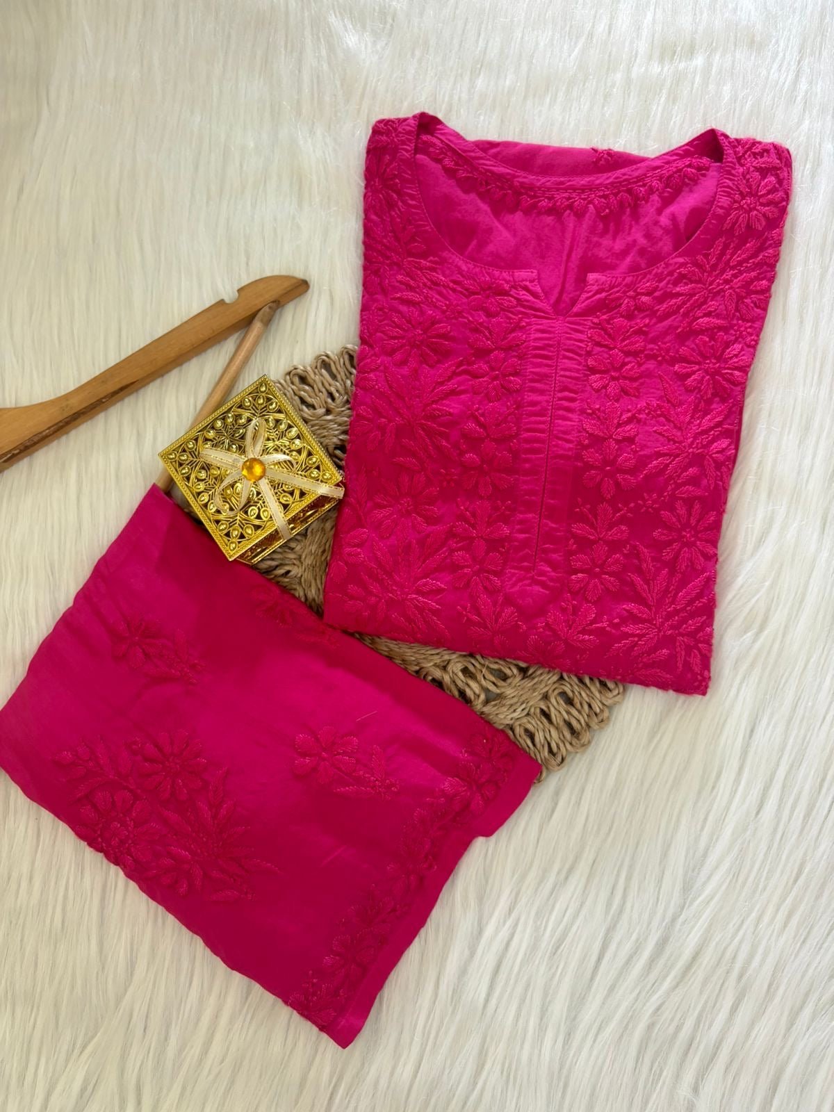 Heavy Daman Modal ( Set Achal Special ) - Chikankari official