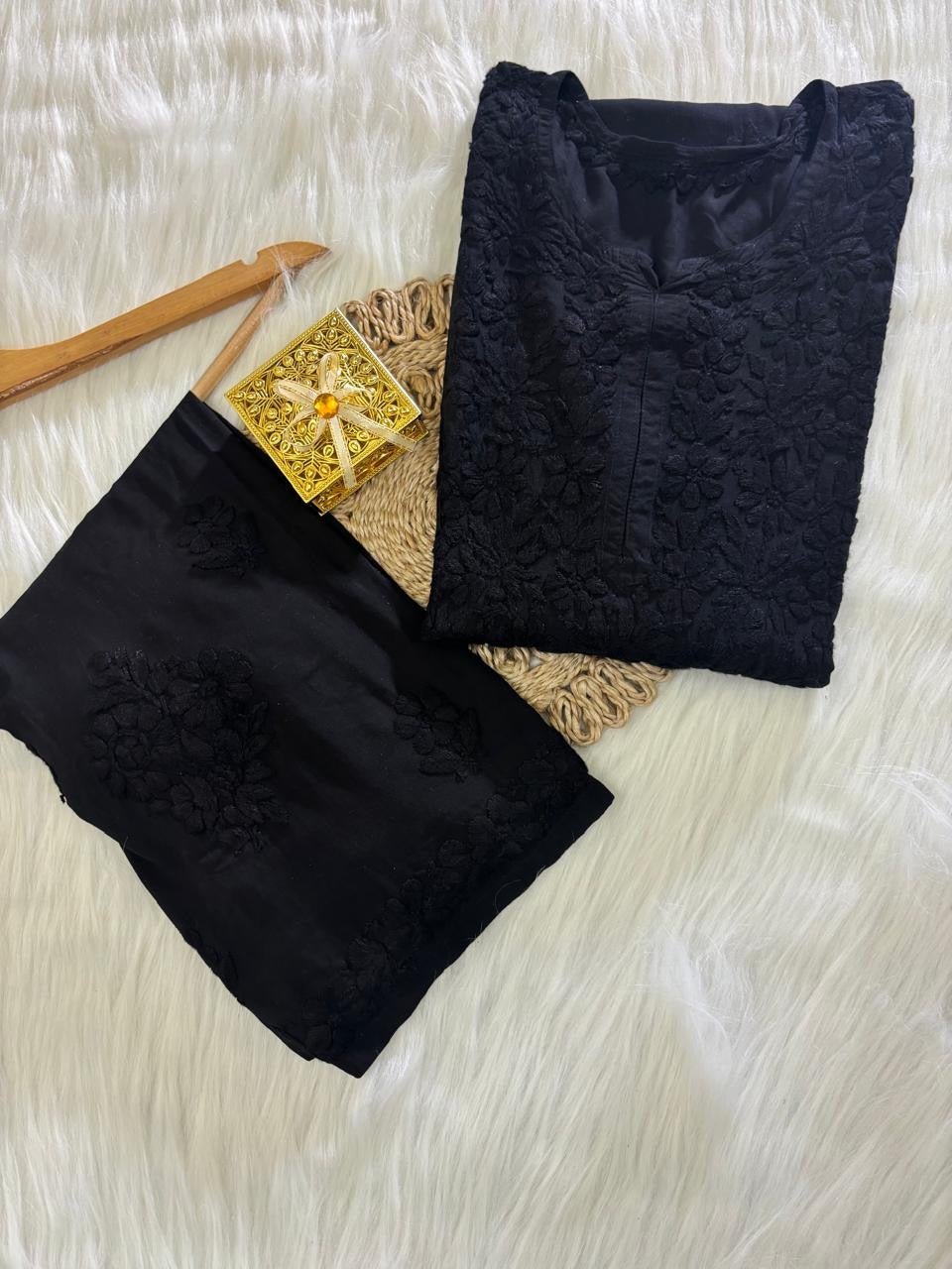 Heavy Daman Modal ( Set Achal Special ) - Chikankari official
