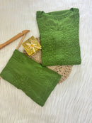 Heavy Daman Modal ( Set Achal Special ) - Chikankari official