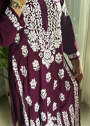 Heavy Daman Work Rayon Premium kurta - Chikankari official