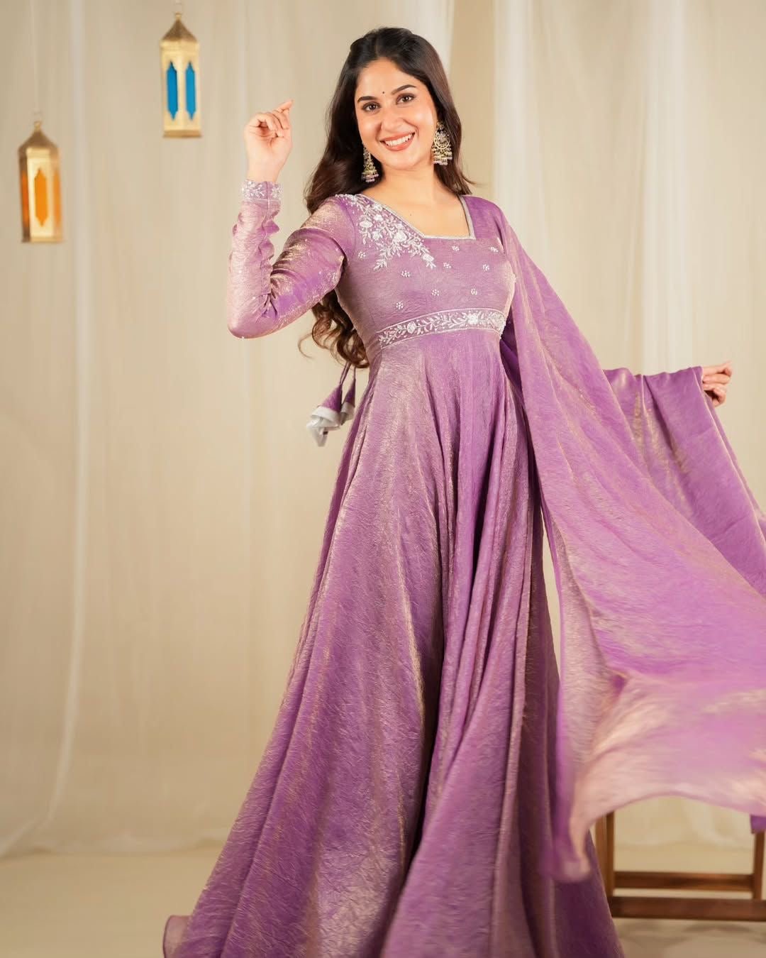 Heavy Designer Party Wear Gown with Dupatta - Chikankari official