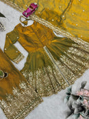 Heavy fancy Silk plazzo Ethnic Festive set - Chikankari official