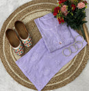Heavy Ghass Patti Work Modal Kurti Plazzo Set - Chikankari official