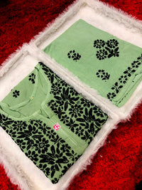 Heavy Hand embroidered Rayon Chikankari 2pc set - Chikankari official