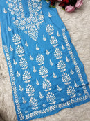 Heavy hand embroidery Modal Cotton Kurta - Chikankari official