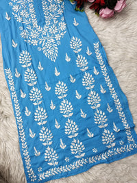 Heavy hand embroidery Modal Cotton Kurta - Chikankari official