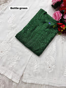 Heavy Handwork chanderi Muqaish kurta - Chikankari official