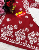 Heavy Handwork Fine rich short top - Chikankari official