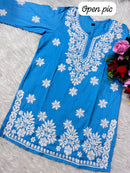 Heavy Handwork Fine rich short top - Chikankari official