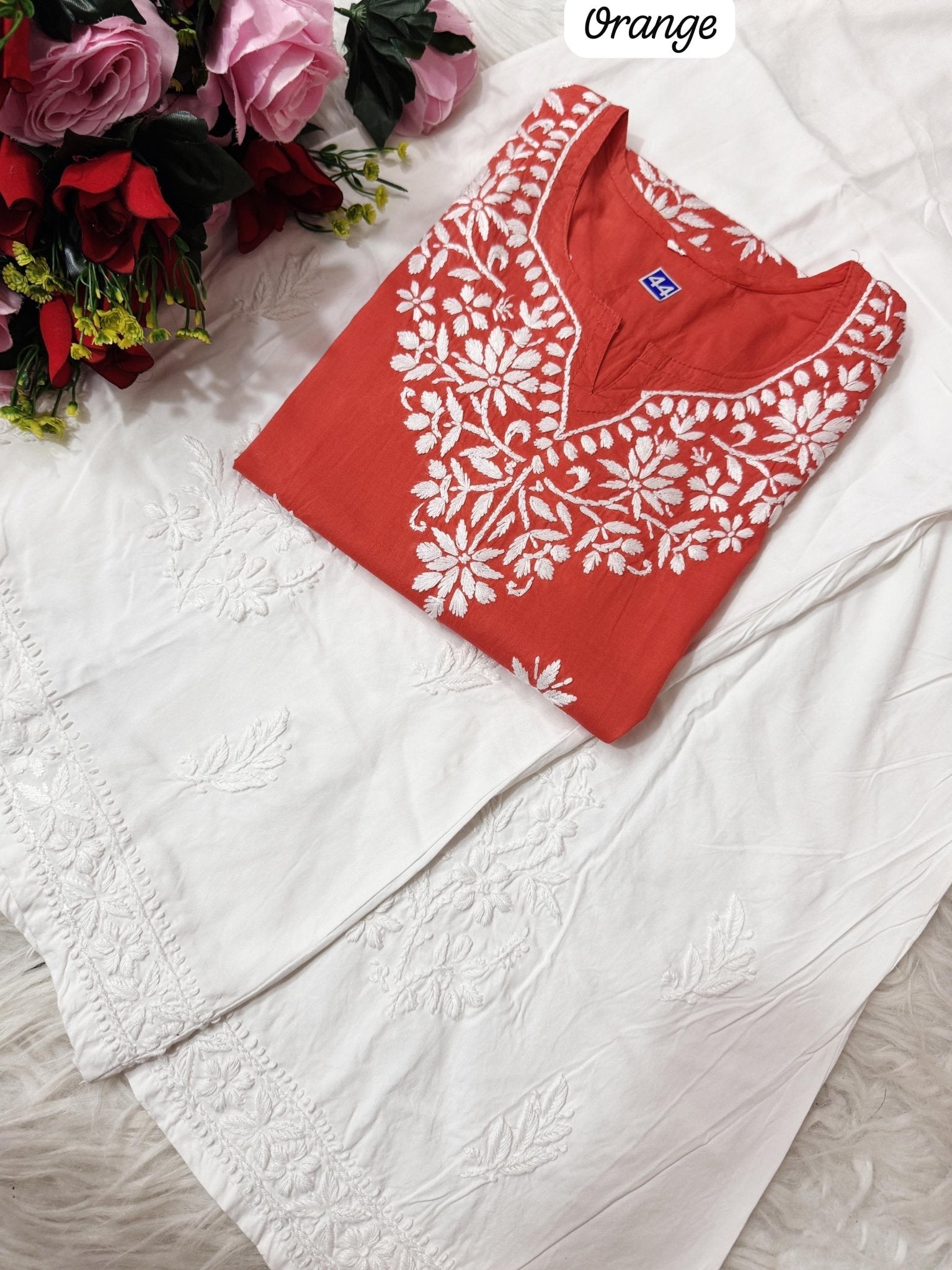 Heavy Handwork Fine rich short top - Chikankari official