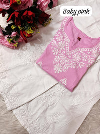 Heavy Handwork Fine rich short top - Chikankari official