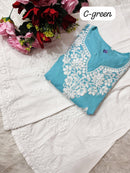Heavy Handwork Fine rich short top - Chikankari official