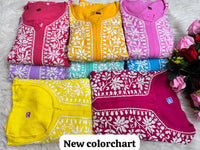 Heavy Handwork Kurti Combo with potli - Chikankari official