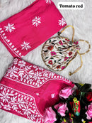 Heavy Handwork Kurti Combo with potli - Chikankari official