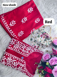 Heavy Handwork Kurti Combo with potli - Chikankari official
