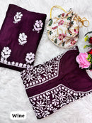 Heavy Handwork Kurti Combo with potli - Chikankari official
