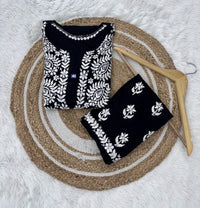 Heavy luxury embroidered Modal Cotton Set - Chikankari official