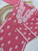 Heavy luxury embroidered Modal Cotton Set - Chikankari official