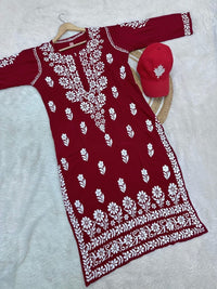 Heavy Modal cotton kurta - Chikankari official