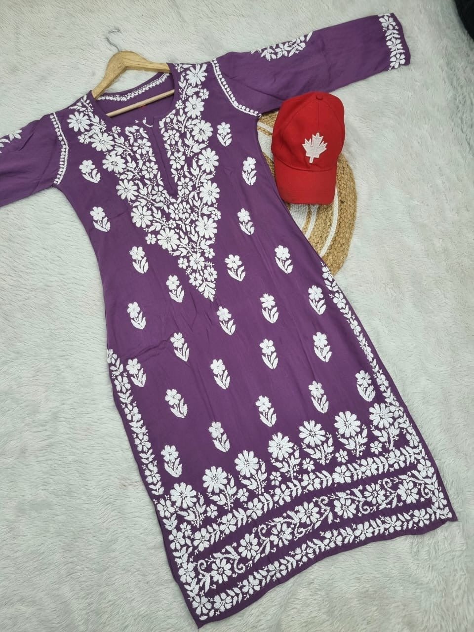 Heavy Modal cotton kurta - Chikankari official