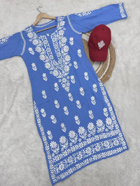 Heavy Modal cotton kurta - Chikankari official