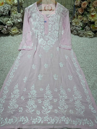 Heavy Modal Cotton Kurta - Chikankari official