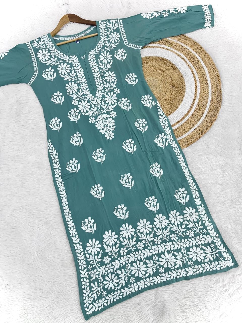 Heavy Modal cotton kurta - Chikankari official