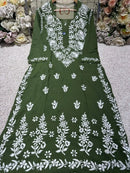 Heavy Modal Cotton Kurta - Chikankari official