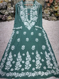 Heavy Modal Cotton Kurta - Chikankari official