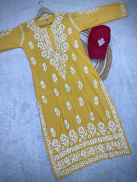 Heavy Modal cotton kurta - Chikankari official