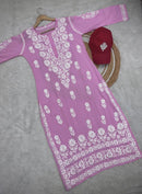 Heavy Modal cotton kurta - Chikankari official