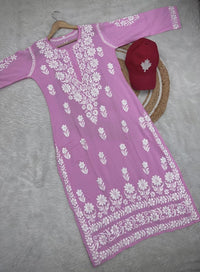Heavy Modal cotton kurta - Chikankari official