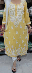 Heavy modal cotton kurti - Chikankari official
