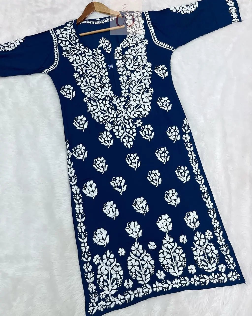 Heavy Modal Cotton Kurtis - Chikankari official