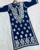 Heavy Modal Cotton Kurtis - Chikankari official