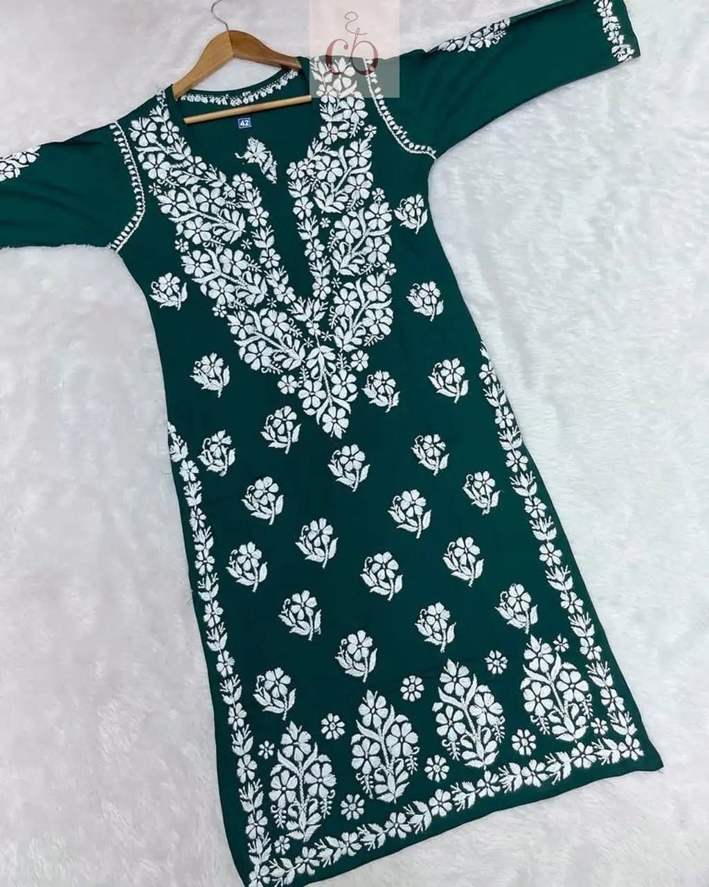 Heavy Modal Cotton Kurtis - Chikankari official
