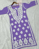 Heavy Modal Cotton Kurtis - Chikankari official