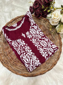 Heavy Modal Cotton premium Kurta - Chikankari official