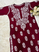 Heavy Modal Cotton premium Kurta - Chikankari official