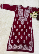 Heavy Modal Cotton premium Kurta - Chikankari official